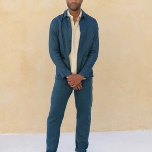 COPY - Alex Crane Men’s Linen Kite Jacket Dusk